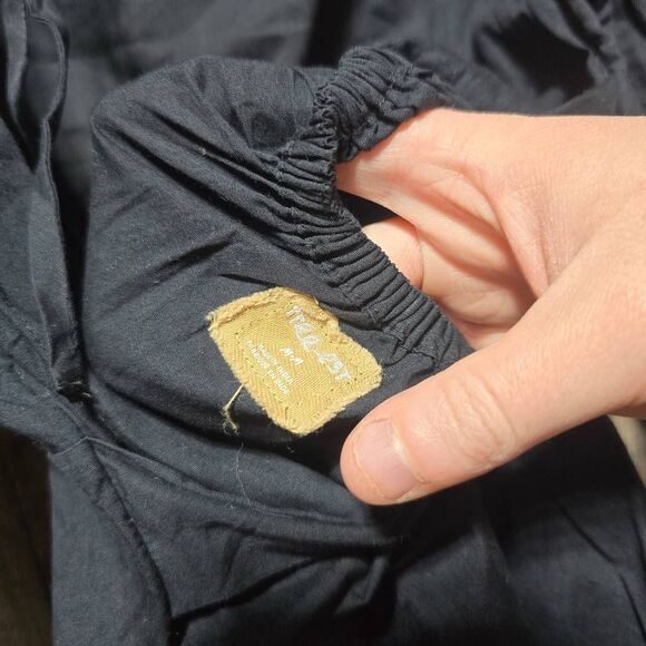 Free People FP Free-est Perfectly Posh Black Peplum Blouse - Picture 4 of 5